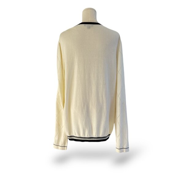 TOMMY HILFIGER White Cardigan Wm Sz XL Long Sleeve - Picture 4 of 8